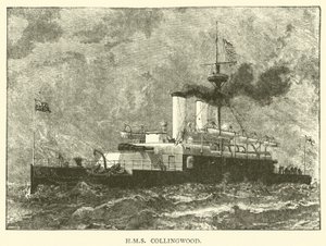 HMS Collingwood (gravering) af English School