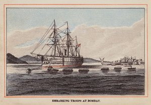 HM Indisches Truppenschiff: Truppen einschiffen in Bombay
