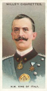 HM King of Italy (chromolitho) af English School