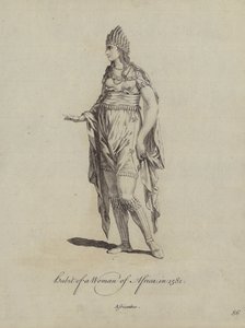 Vane for en kvinde i Afrika i 1581 af English School
