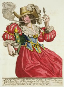 En velhavende dames vane omkring 1630 af English School