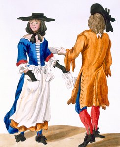 Balladesangernes vaner, ca. 1675 af English School