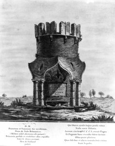 Hackendown Monument, graveret af J. Basire, 1780 (akvatinte med radering) af English School
