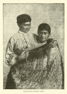 Halvkaste Maori-piger af English School