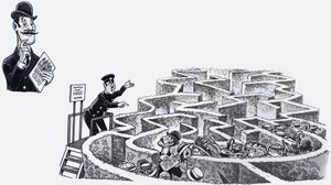 Hampton Court labyrint af English School