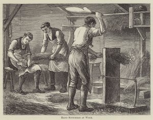 Håndskærer på arbejde (gravering) af English School
