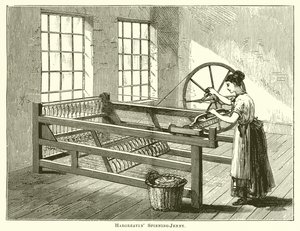 Hargreaves Spinning-Jenny af English School