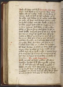 Harley MS 2378 Medicinske og kulinariske opskrifter, ca. 1395 (blæk på vellum) af English School