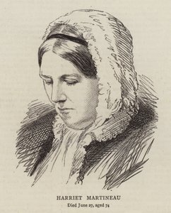Harriet Martineau (gravering) af English School