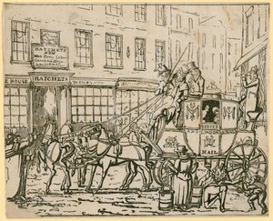 Hatchets New White Horse Cellar, ale house, Drury Lane, London af English School