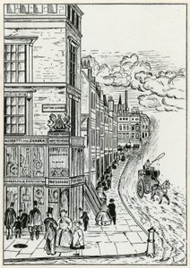 Hatton Garden og Holborn, 1866 af English School