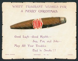 Havana Cigar, julekort af English School