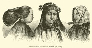 Head-dresses of Chinese women, Swatow  af English School