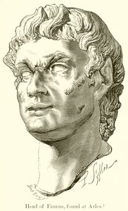 Hovedet af Faunus, fundet ved Arles af English School