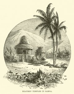 Hedenske templer i Samoa af English School