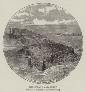 Helgoland og Sandy (gravering) af English School