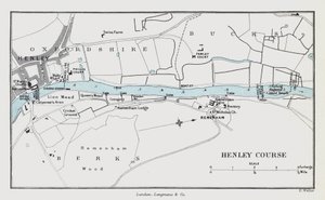 Henley Course (farvet gravering) af English School