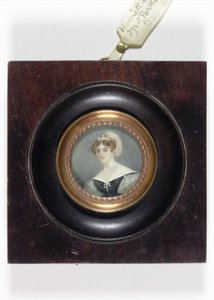 Henrietta Scott, Marchionesse af Titchfield, senere hertuginde af Portland (emalje) af English School