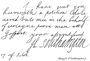 Henry, Earl of Southampton von English School