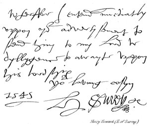 Henry Howard (E of Surrey) af English School
