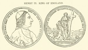 Henrik IX, konge af England (gravering) af English School