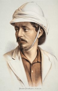 Henry Stanley FRGS, illustration fra The Pictorial Edition of the Life and Discoveries of David Livingstone af J. Ewing Richie, pub. af A. Fullarton & Co., 1876 af English School