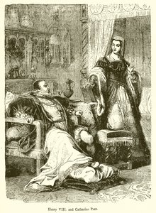 Henrik VIII. og Catherine Parr af English School