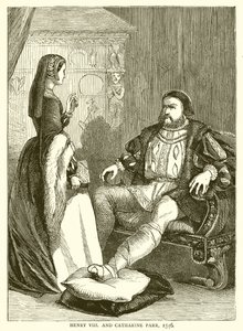Henry VIII og Catharine Parr, 1546 af English School