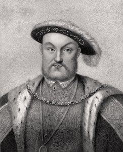 Henry VIII, graveret af Bocquet, fra 