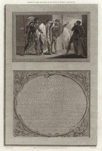 Henry VI taget til fange af jarlerne af Warwick og Marche af English School