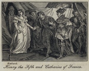 Henrik den Femte og Catharine af Frankrig af English School