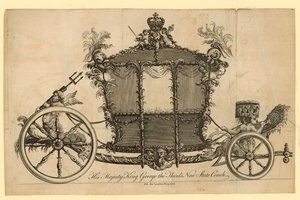 Hendes Majestæt Kong George III Ny Statstræner af English School
