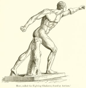 Helt, kaldet Fighting Gladiator, fundet ved Antium af English School