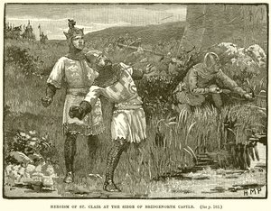 Heldentum von St. Clair bei der Belagerung von Bridgenorth Castle