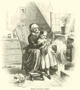Hetty lærer at strikke af English School