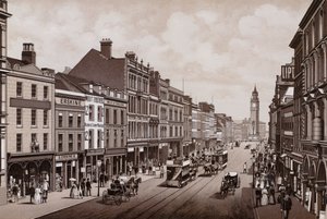 High Street, Belfast (litho) af English School