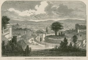 Highgate Cemetery, London af English School