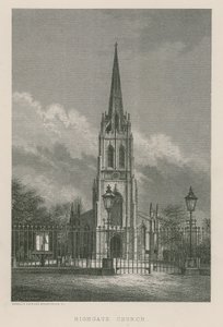 Highgate Church, London af English School