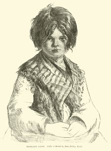 Highland Lassie af English School