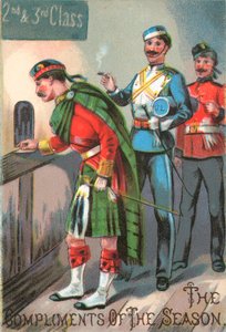 Highlander Military, julekort af English School