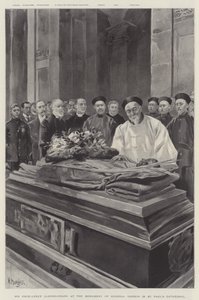 Hans Excellence Li-Hung-Chang ved monumentet for general Gordon i St Paul