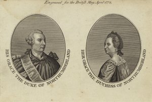 Hans nåde hertugen af Northumberland og hendes nåde hertuginden af Northumberland af English School