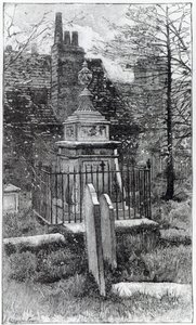 Hogarths grav i Chiswick Churchyard af English School