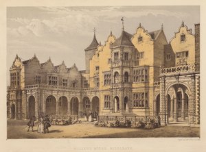 Holland House, Middlesex (akvatint) af English School