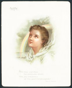 Håb, julekort af English School