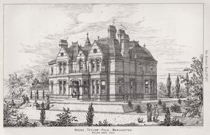 House, Tetlow, Fold, Manchester (gravering) af English School