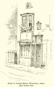Hus i College Street, Winchester, hvor Jane Austen døde