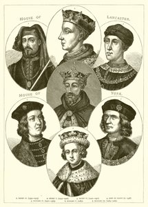 House of Lancaster. House of York af English School
