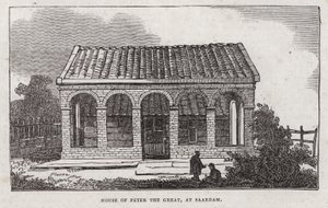 Peter den Stores hus, Saardam (gravering) af English School