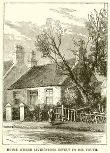 Hus, hvor Livingstone boede i sin ungdom